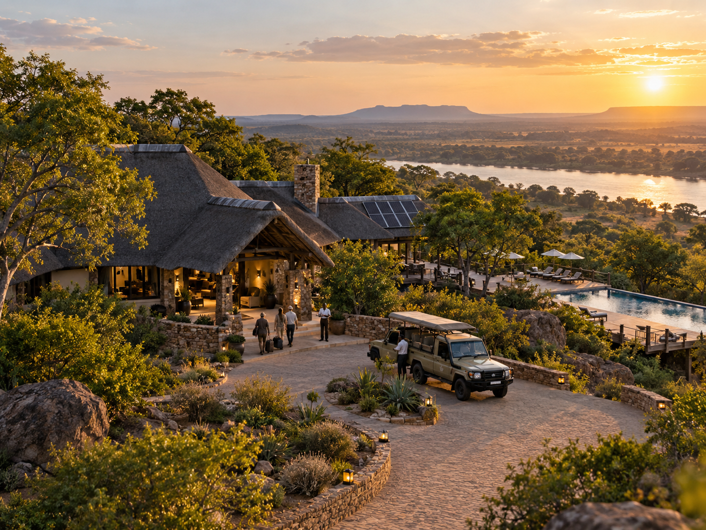Zimbabwean lodge and visitor facilities illustrating the difference between tourism activity and productive hospitality investment